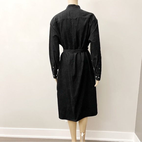 NWT Uniqlo Oversized Black Minimalist Casual Loose Fit Belted Long Sleeves. XS - Picture 4 of 16